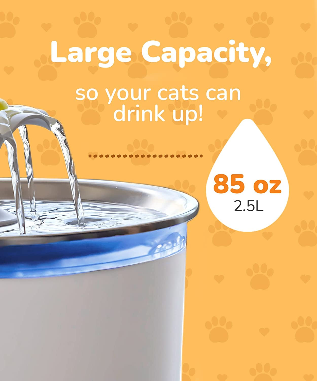 MINYE 7L Stainless Steel Pet Water Fountain - Automatic Dog/Cat Water Dispenser With Filter & Quiet Pump